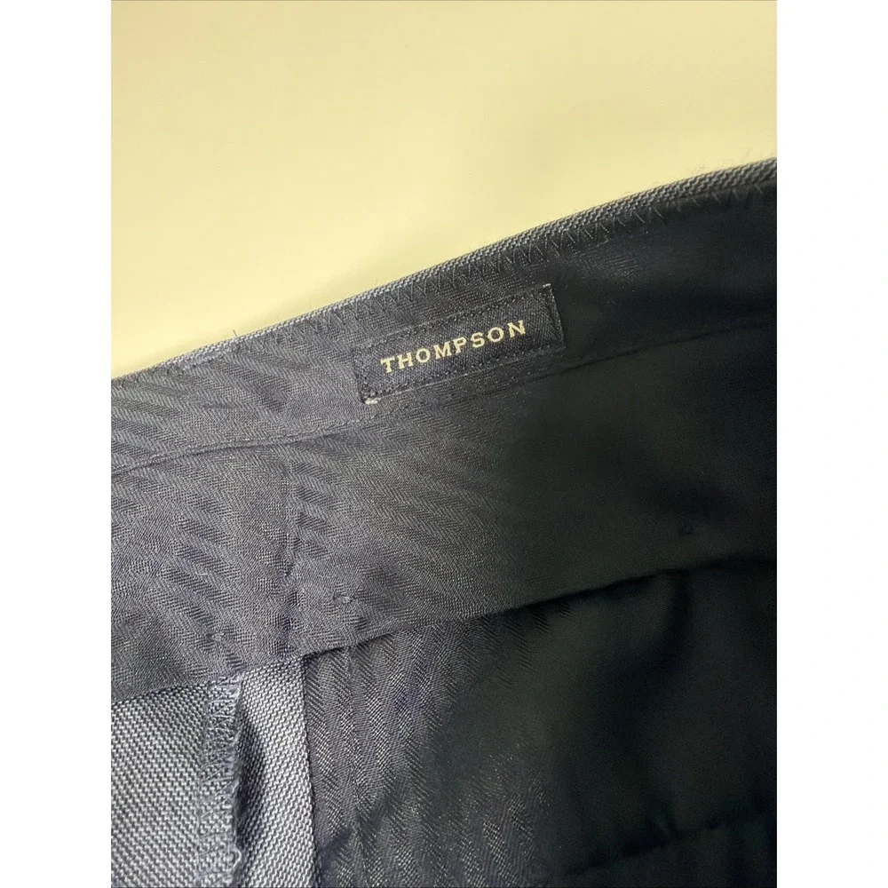 J.Crew Thompson 100% Wool Dress Suit Pants Mens 34x27* Navy Blue Office Trousers